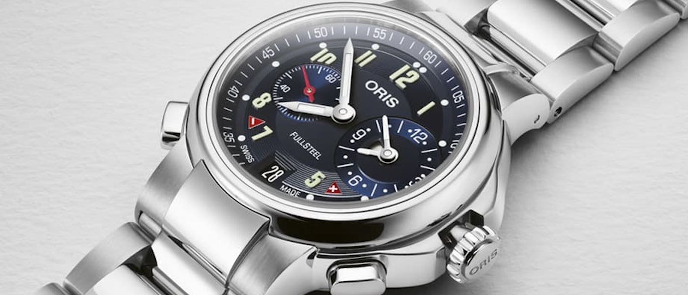 ORIS Hölstein 2022限量表以经典两地时间不锈钢运动表为灵感