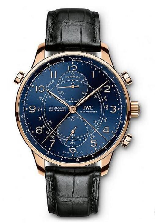 米兰旗舰店特别版，以玫瑰金材质打造，搭配湛蓝表盘，打造出华贵典雅的气息