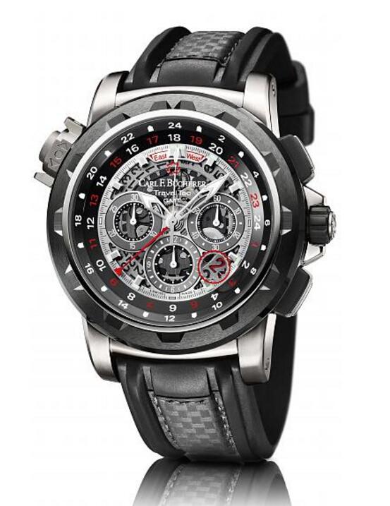 柏拉维三地时间计时码表 4X