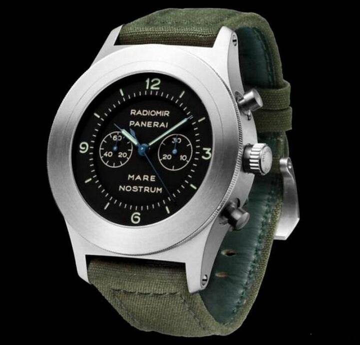 沛纳海 Mare Nostrum 52mm 复刻腕表散发浓郁的历史魅力