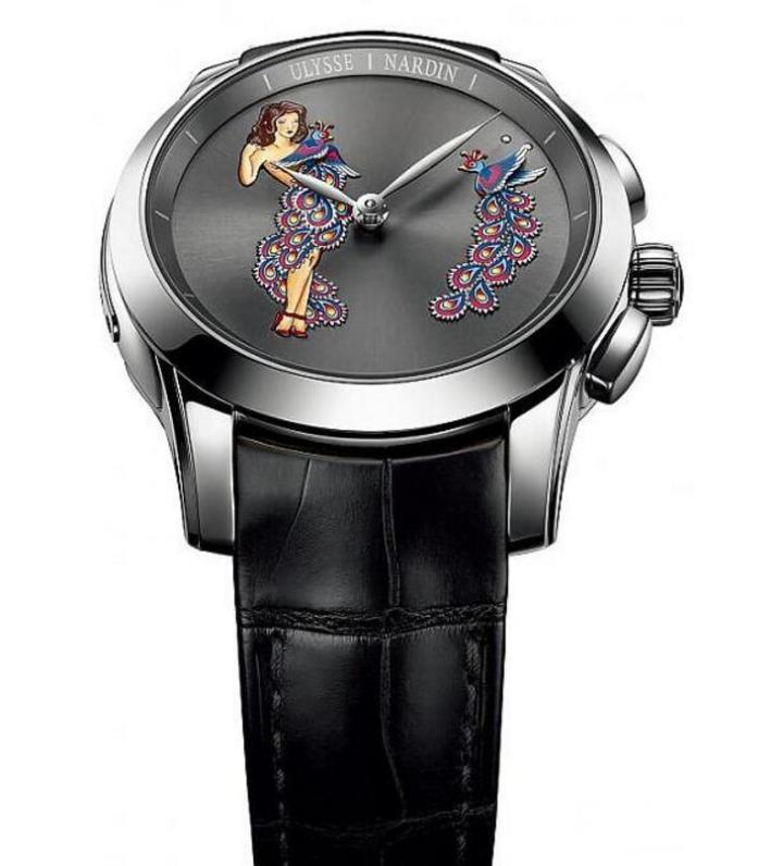 限量《舞娘单问报时限量表》会在跨越整点和30分自鸣报时， 亦可根据佩戴者喜好作出报时，每次报时，孔雀会随著打簧声挥展双翅