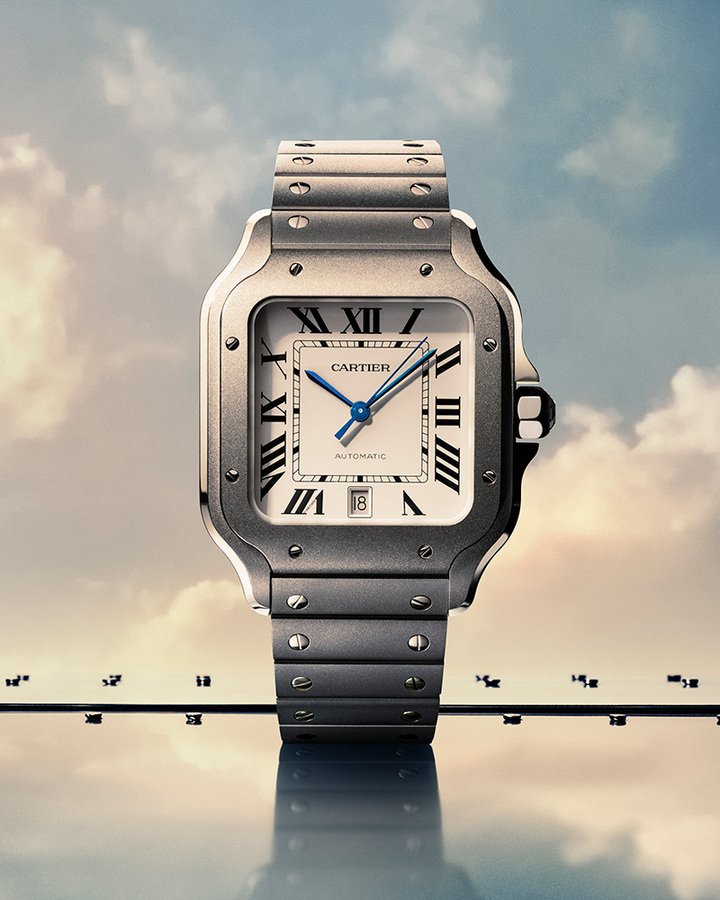 Santos de Cartier 钛金属腕表