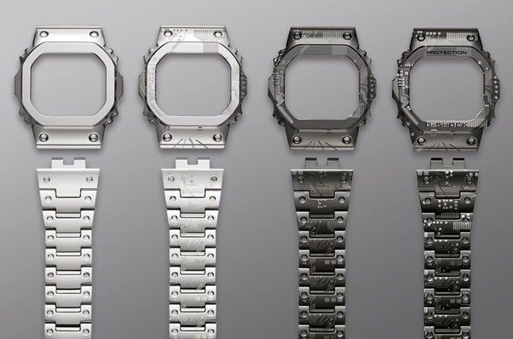 为呈现独特电路板纹路，G-SHOCK在进行黑色IP处理前后皆施以雷射雕刻。