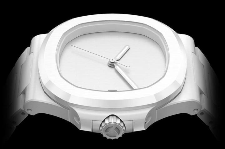 德国高级手表改装品牌近期推出一款使用白色陶瓷与炼带、连面盘都是整片白色的百达翡丽金鹰5711改表：“Whitespace”。Source：AET REMOULD