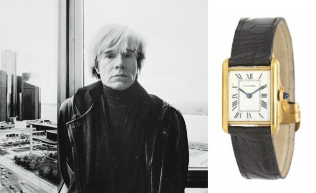 Andy-Warhols 和他的卡地亚 Cartier-Tank-Solo