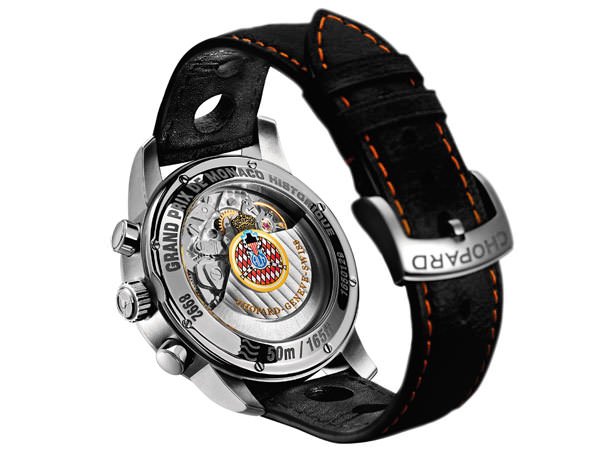 Chopard萧邦Grand Prix de Monaco Historique 2012腕表后底盖上饰有Automobile Club de Monaco的徽章