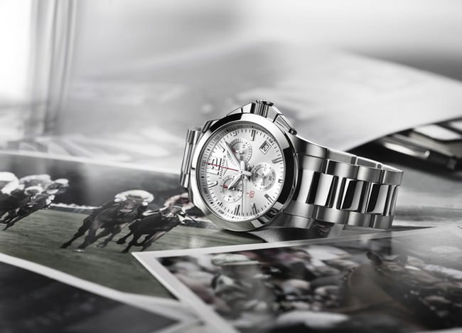 LONGINES呈献Conquest 1／100秒赛马计时腕表，传承为马术运动担任指定计时的传统