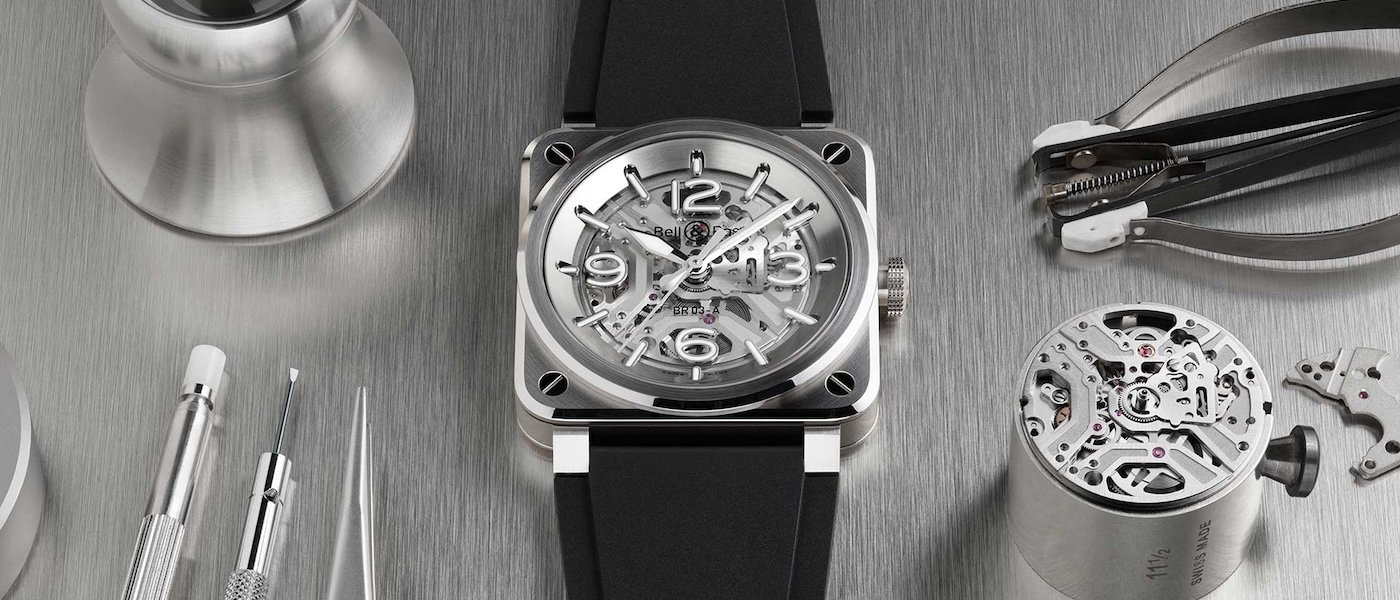 方形锋芒，全透镂空：BELL & ROSS BR-03 Skeleton Steel
