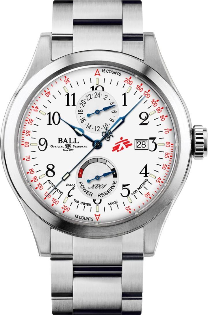 Engineer Master II MSF Humanity的动力储存显示盘印有手表的限量编号，让其收藏价值一眼可见