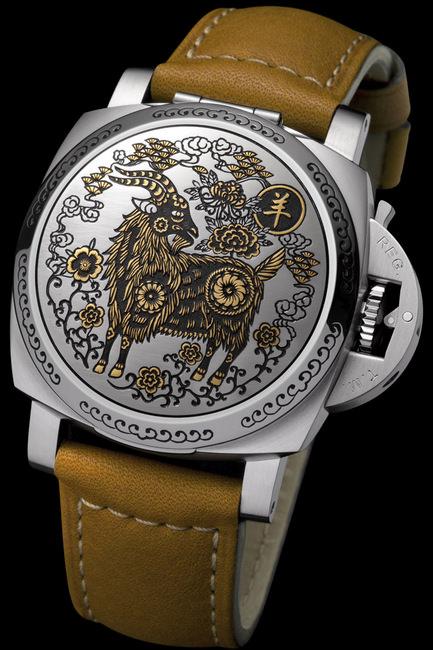 意大利雕刻艺术大师为沛纳海精心打造全新羊年限量版腕表，亦是沛纳海呈献的第七枚生肖腕表系列