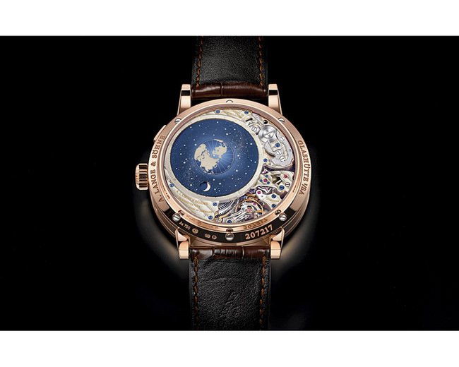 RICHARD LANGE PERPETUAL CALENDAR 「Terraluna」的轨迹月相显示