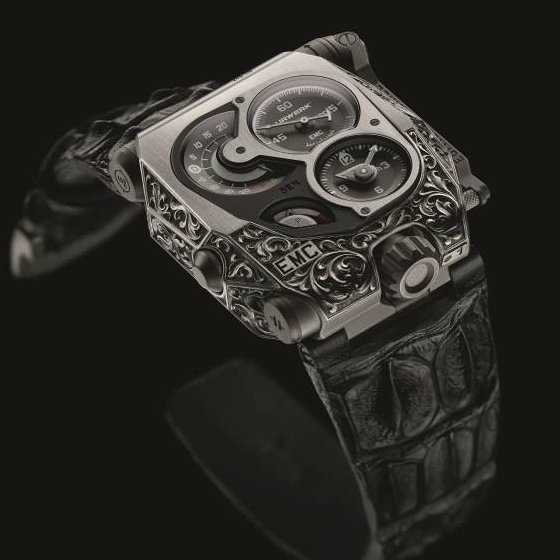 日内瓦钟表展SIHH ——Urwerk 电子机械控制EMC Pistol腕表