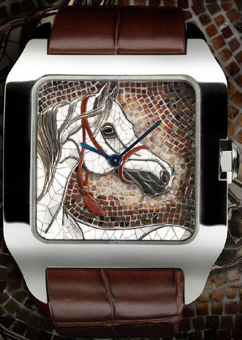 Cartier 卡地亚 Dumont XL Hourse Motif 马主题腕表