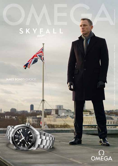 Omega 欧米茄 - Daniel Craig丹尼尔•克雷格在Skyfall中扮演詹姆斯•邦德
