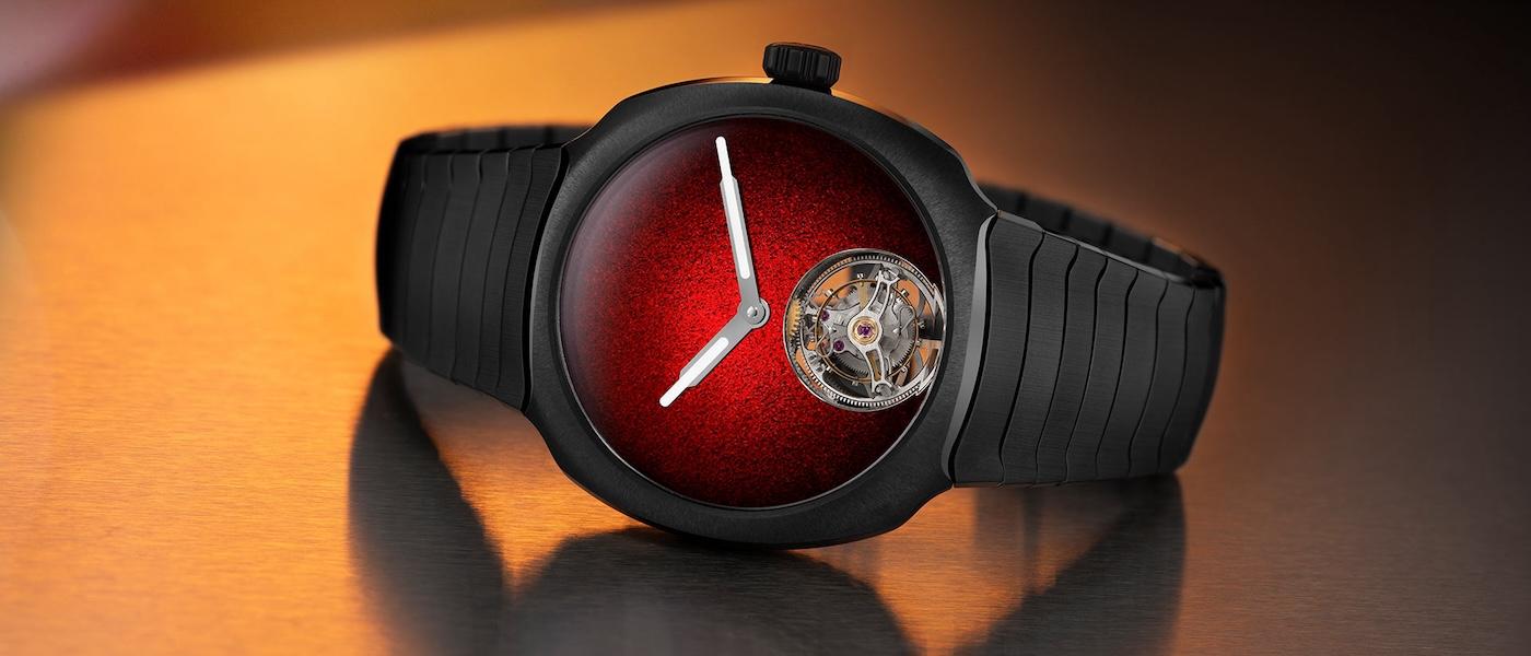 火红漆黑 前卫想象：H. MOSER & CIE. Streamliner 陀飞轮陶瓷概念腕表