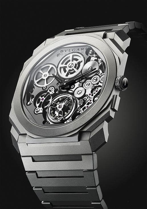 2018年Octo Finissimo Tourbillon Automatic超薄自动陀飞轮以3.95mm的厚度，写下全新世界纪录，将现代男士优雅风情提升到全新层次
