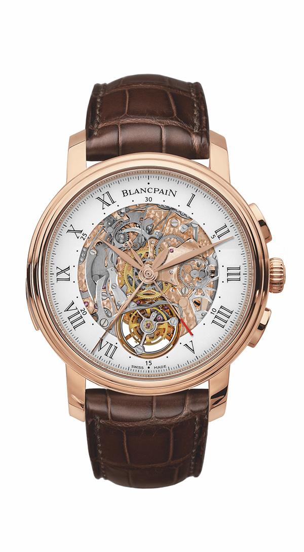 宝珀（Blancpain）Le Brassus卡罗素、三问、飞返计时功能码表，自动上链表款。