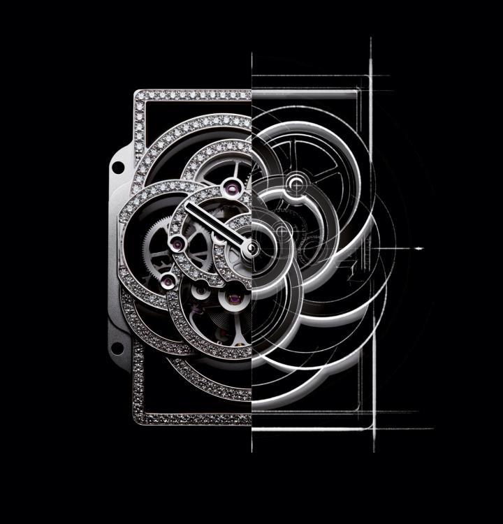 PREMIÈRE CAMÉLIA 镂空山茶花腕表 – CALIBRE 2 机芯