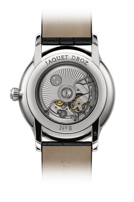  The Éclipse系列月相腕表银色蛋白石表款搭載JAQUET DROZ 6553L2自动上链机械机芯