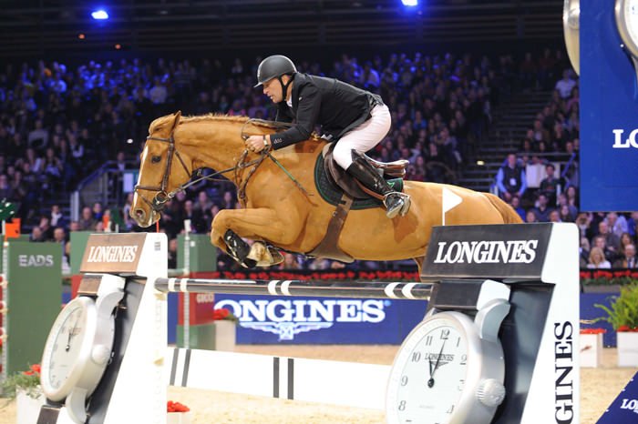 Roger Yves Bost 与爱马 Castle Forbes Cosma在 Longines Speed Challenge浪琴速度挑战赛中的英姿