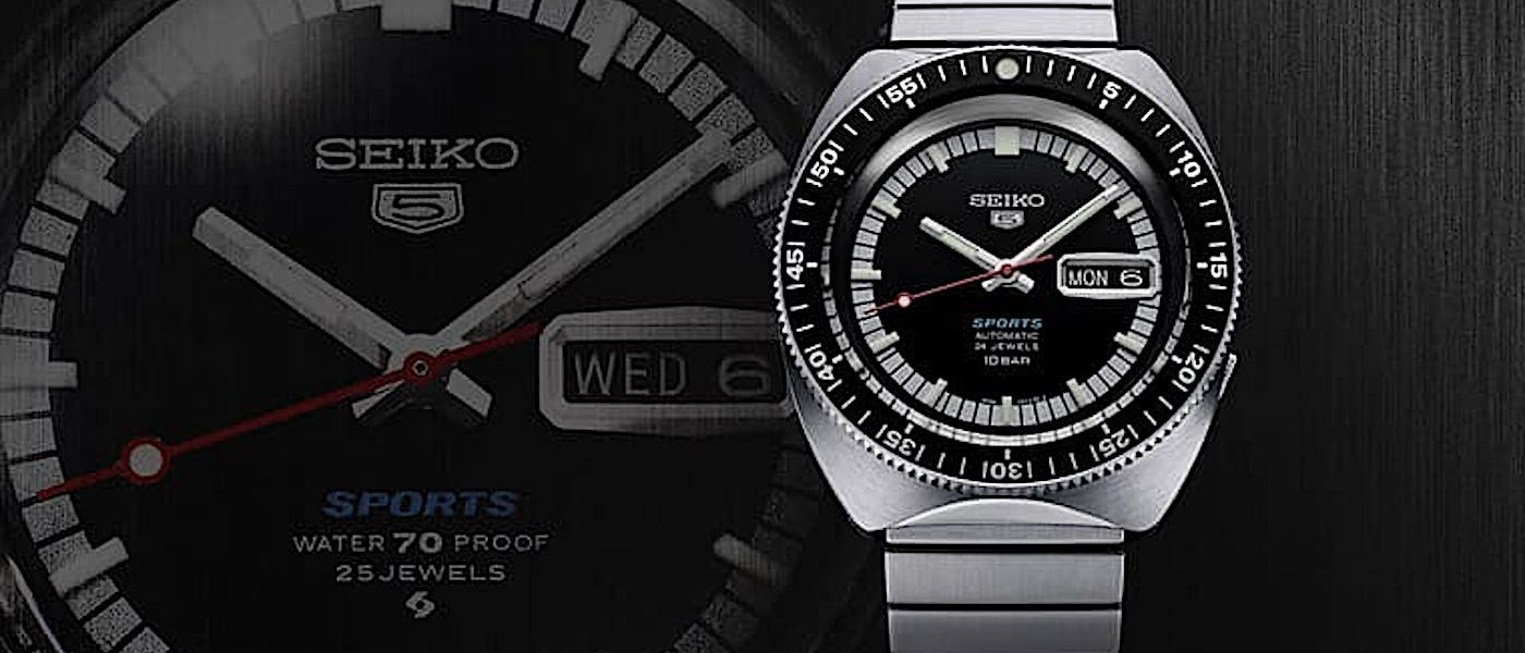 SEIKO精工5号问世55周年 5 Sports复刻款和新款齐发