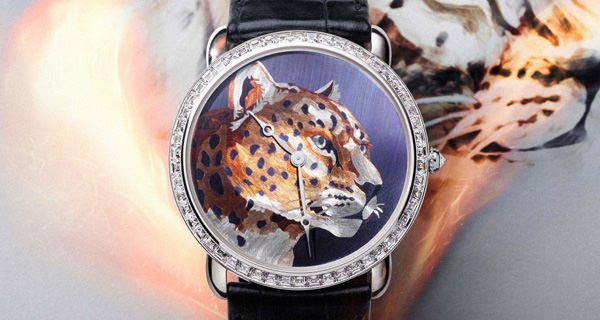 Ronde Louis Cartier火金工艺腕表，超大型款