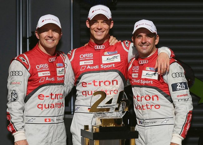  ORIS祝贺Marcel Fässler、André Lotterer、Benoît Tréluyer所取得的非凡成就