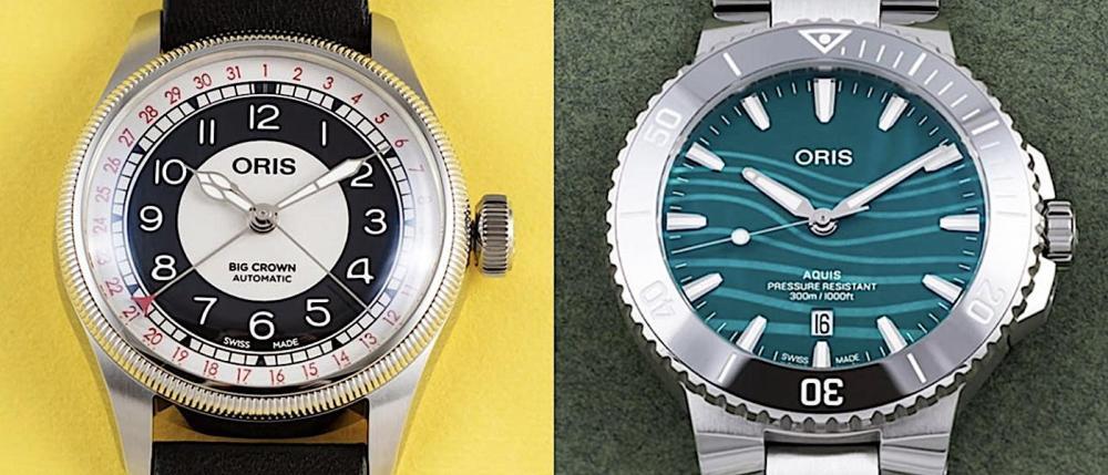 ORIS 新表速报：复古控必看 Bullseye 靶心面盘、绝美绿松石色 Aquis 江豚限量表一次看