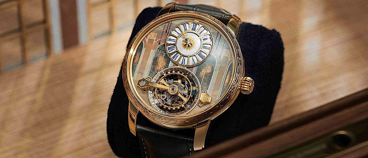 镜厅光影 腕间永恒：MONTBLANC 明星传承系列悬浮外置陀飞轮腕表凡尔赛宫限量版