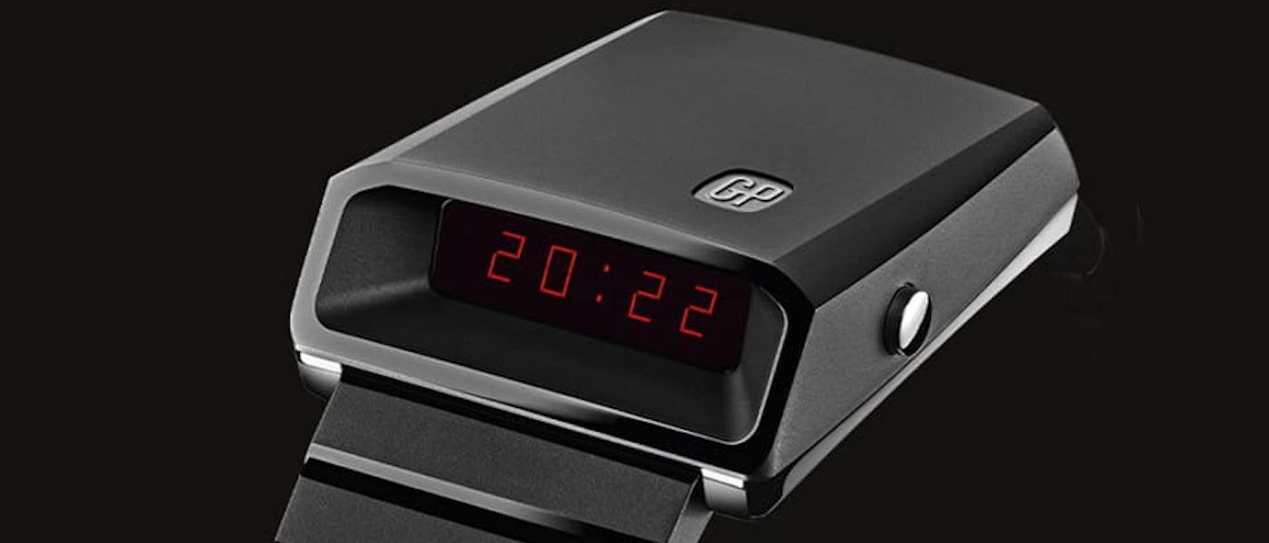GP芝柏表经典LED显示石英表2022年重新回归
