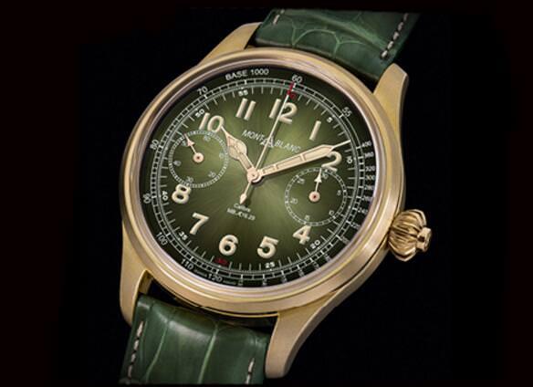 万宝龙1858单按把计时码表一直以来都相当受到喜爱，而此次Only Watch万宝龙也推出了青铜与军绿色版本的款式，让人感到超心动！