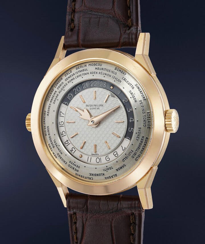 PATEK PHILIPPE 2523/1玫瑰金世界时间手表