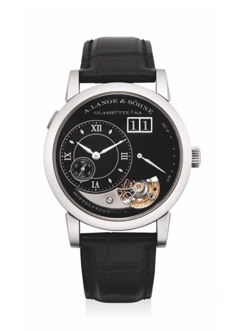 郎格铂金陀飞轮腕表，型号「Lange 1 Tourbillon Handwerkskunst」，2014年制