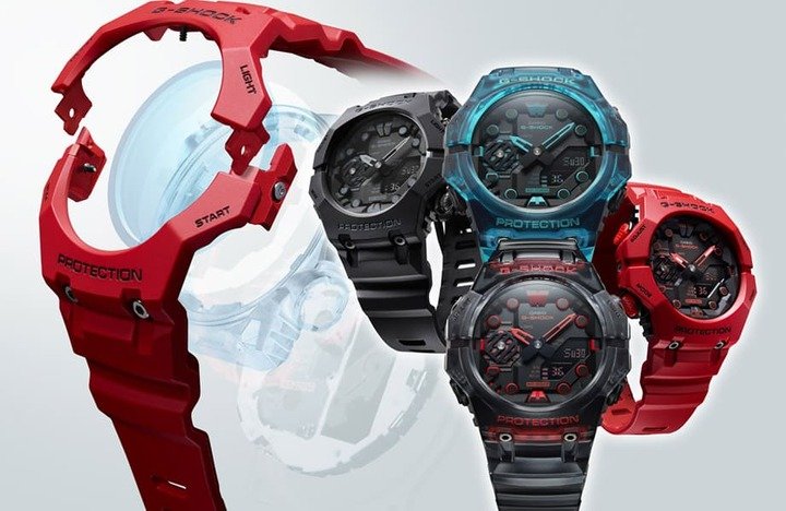 G-SHOCK于2022年底新增了GA-B001系列，外观与GA-2100有似曾相识之感。