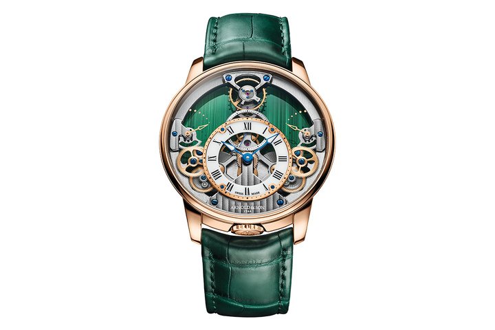 Time Pyramid 42.5 Malachite Red Gold