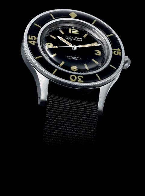 宝珀历史上首枚正式上市的五十噚腕表