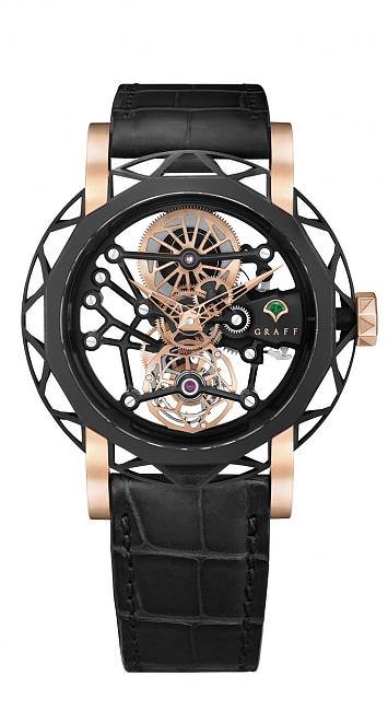 优雅独特的Diamond MasterGRAFF Structural Tourbillon Skeleton腕表