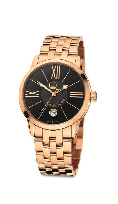 雅典表鎏金沁月系列经典时计，非凡缔造，独特设计，玫瑰金表壳光彩夺