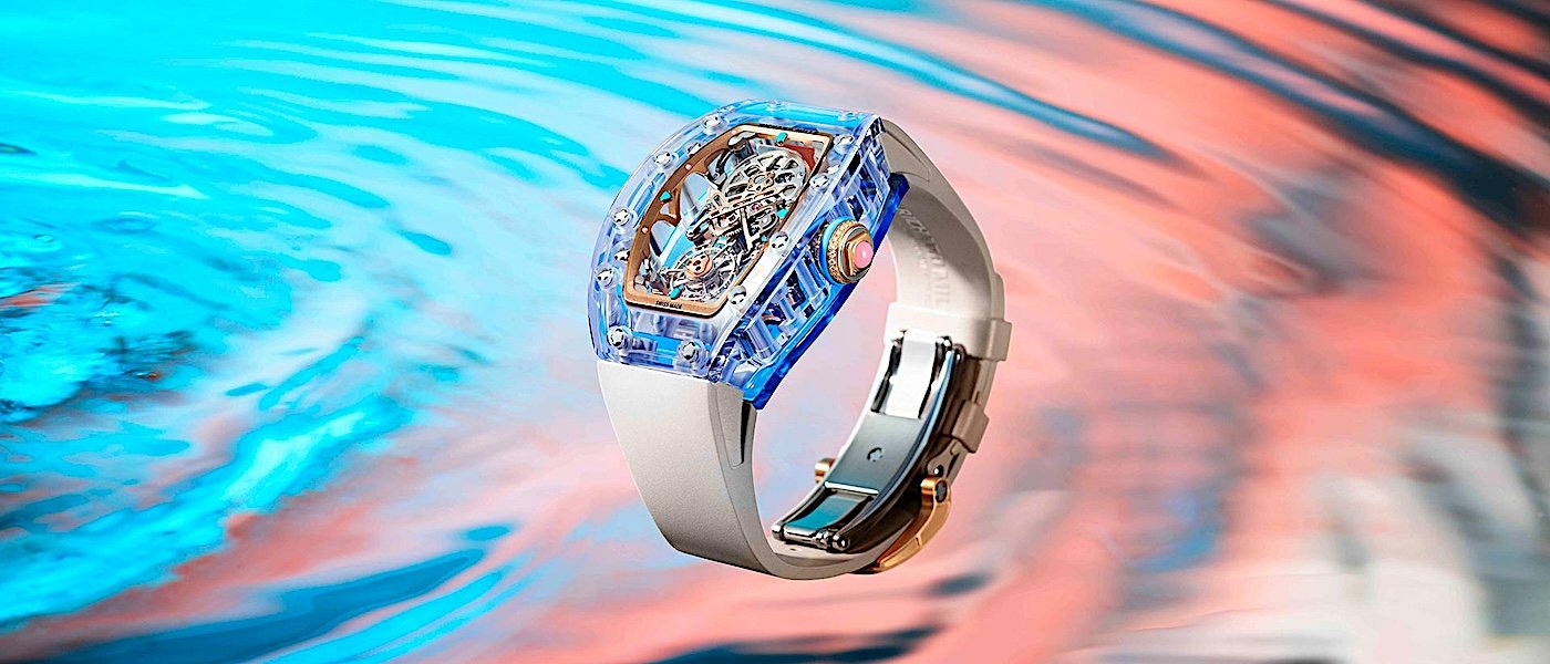 光影叙事 建筑之美：RICHARD MILLE RM 75-01飞行陀飞轮蓝宝石水晶腕表