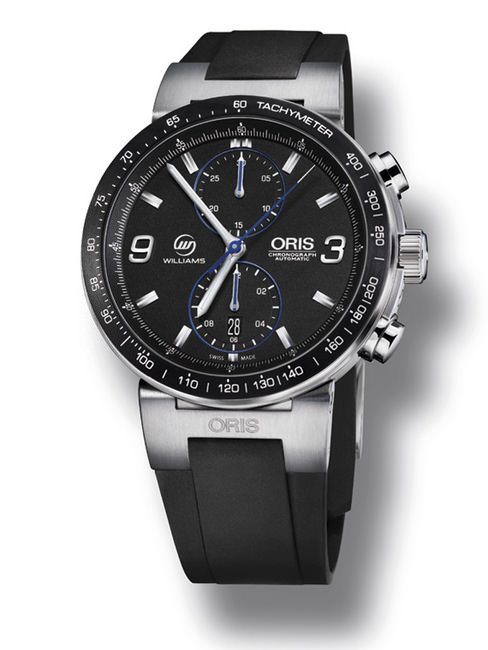 ORIS Williams F1 Team 第600场比赛限量表限量生产600只，以奢华木质表盒呈现。它是F1赛车世界的设计及功能的概括和缩影