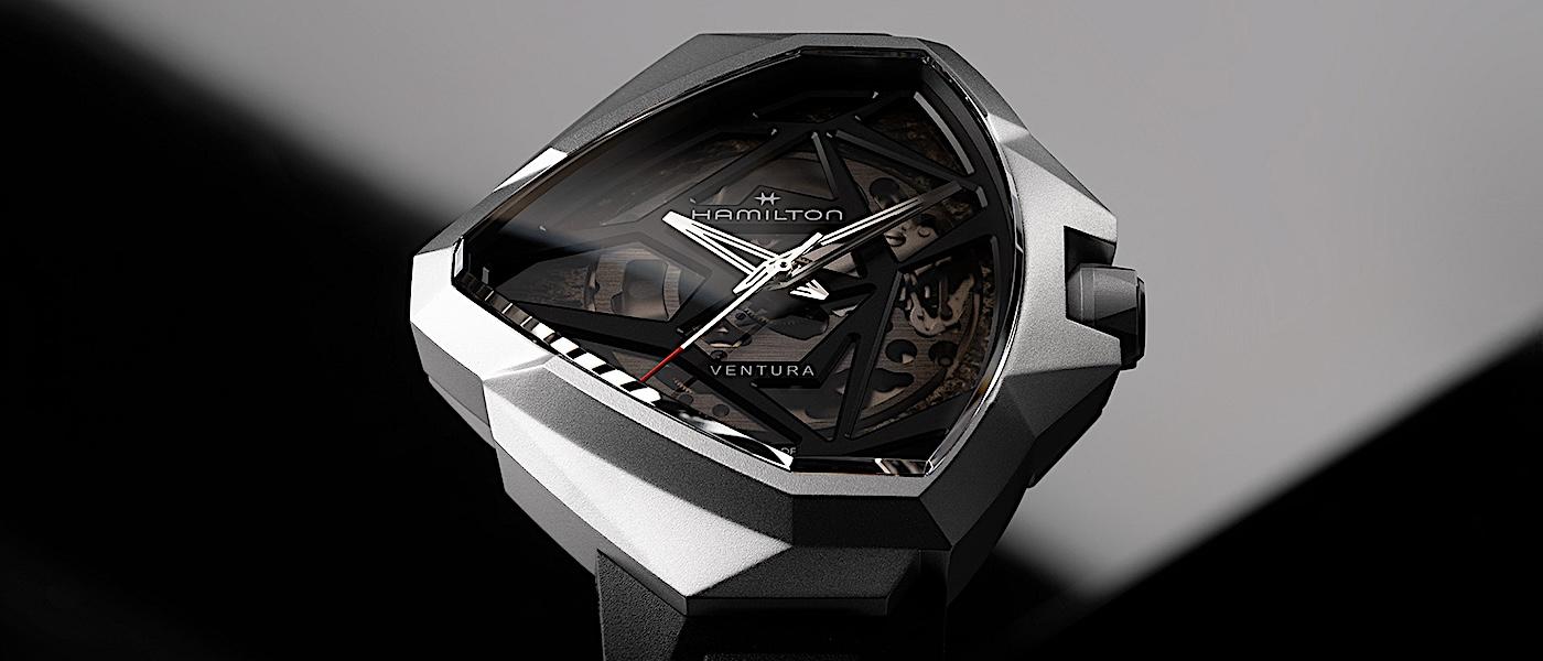 未来人的表？HAMILTON Ventura Edge 镂空腕表