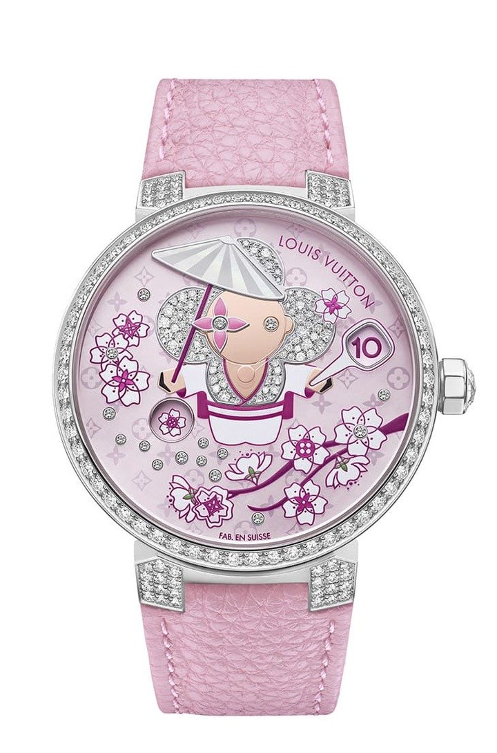 Tambour Slim Vivienne跳时表—樱花款