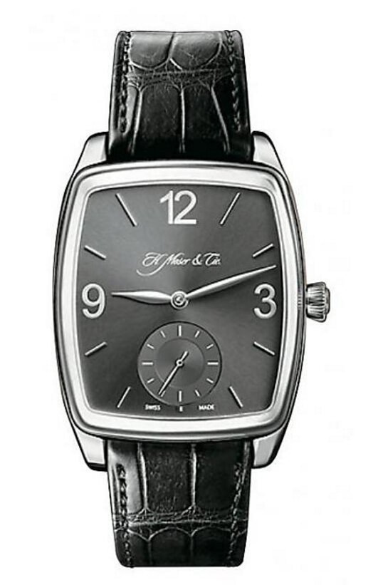 Henry Double Hairspring 18K白金材质 / HMC324.607手动上链机芯 / 时、分、小秒显示/ 蓝宝石水晶镜面、透明底盖 / 表径38.6×44.1mm