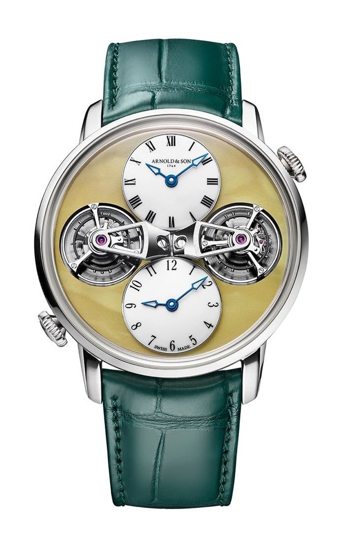 Double Tourbillon White Gold双陀飞轮白金琥珀手表