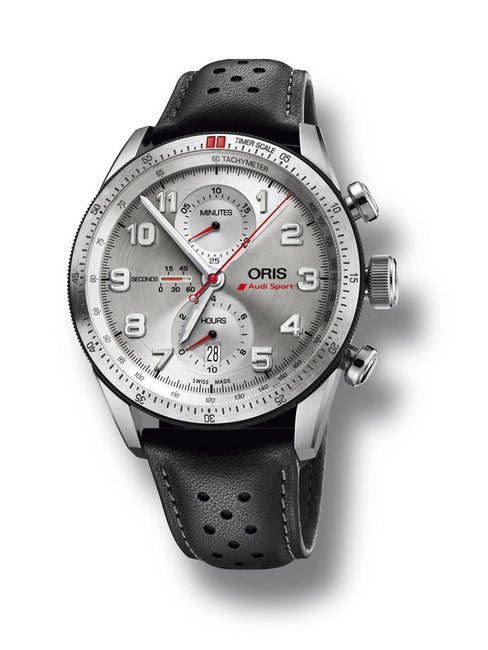 ORIS AUDI Sport 限量表的设计将AUDI 赛车的仪表板呈现眼前