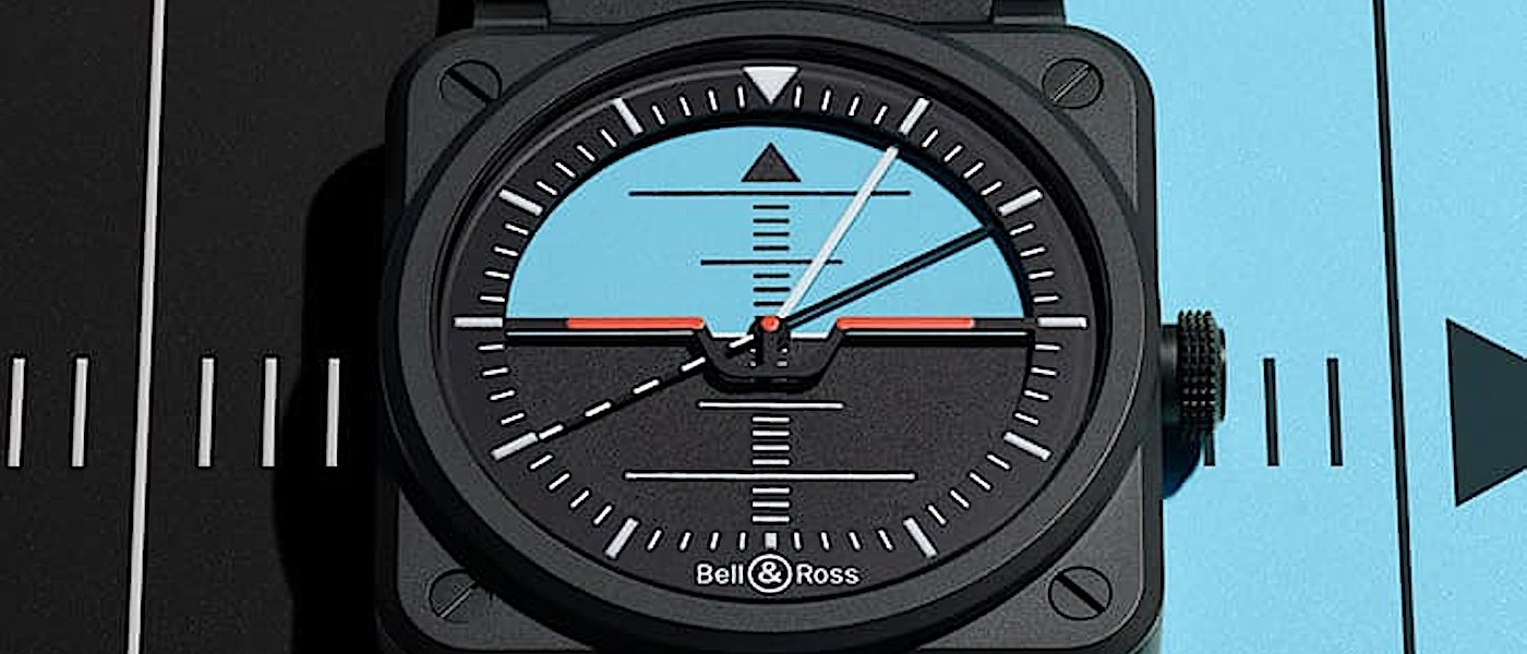 BELL & ROSS BR 03飞行表再以飞机仪表为灵感 新作面盘诠释人工地平仪造型