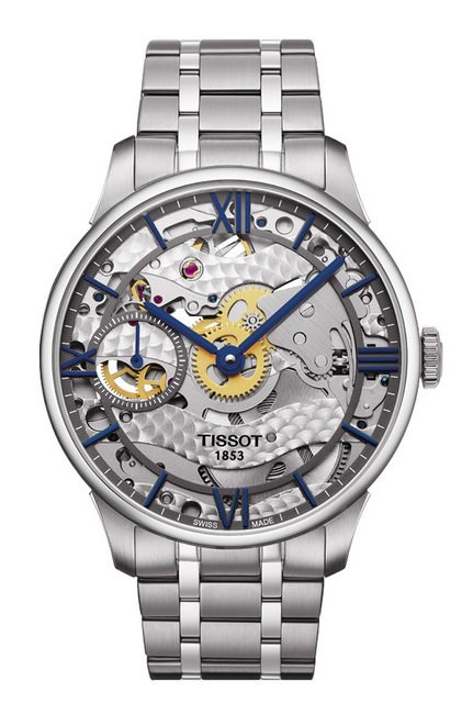  TISSOT Chemin des Tourelles Skeleton 杜艾尔系列镂空小秒针腕表，展现镂空美学