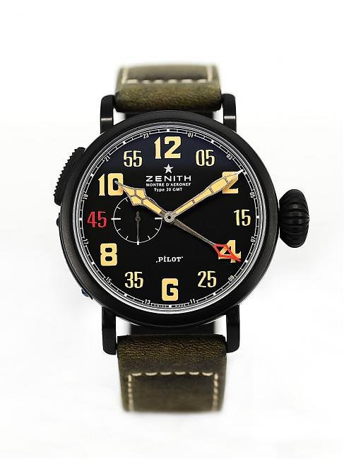Pilot Type 20 GMT 1903三宝特别版腕表加送一条军绿色皮革表带。限量发售45枚
