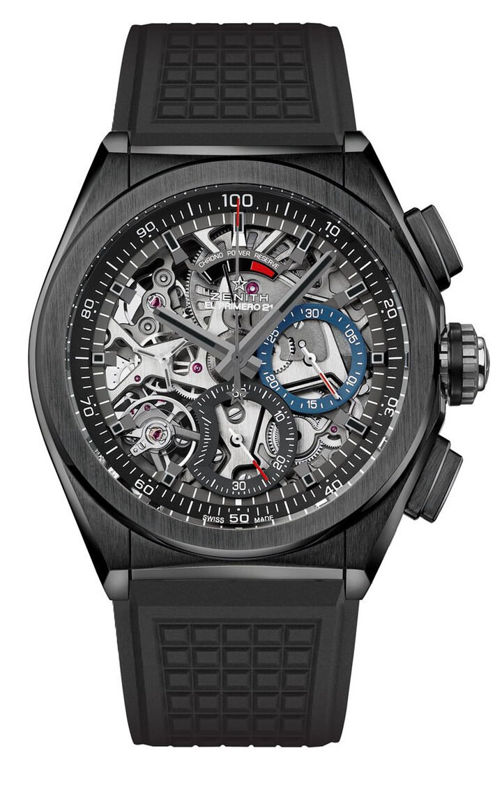 Defy El Primero 21 Black Ceramic-橡胶表带款