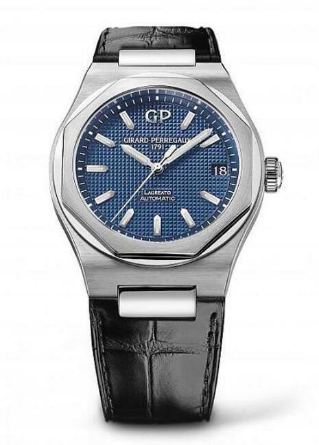 不锈钢材质／GP01800-0008自动上链机芯／时、分、秒、日期显示／蓝宝石水晶镜面、透明底盖／防水100米／表径42mm